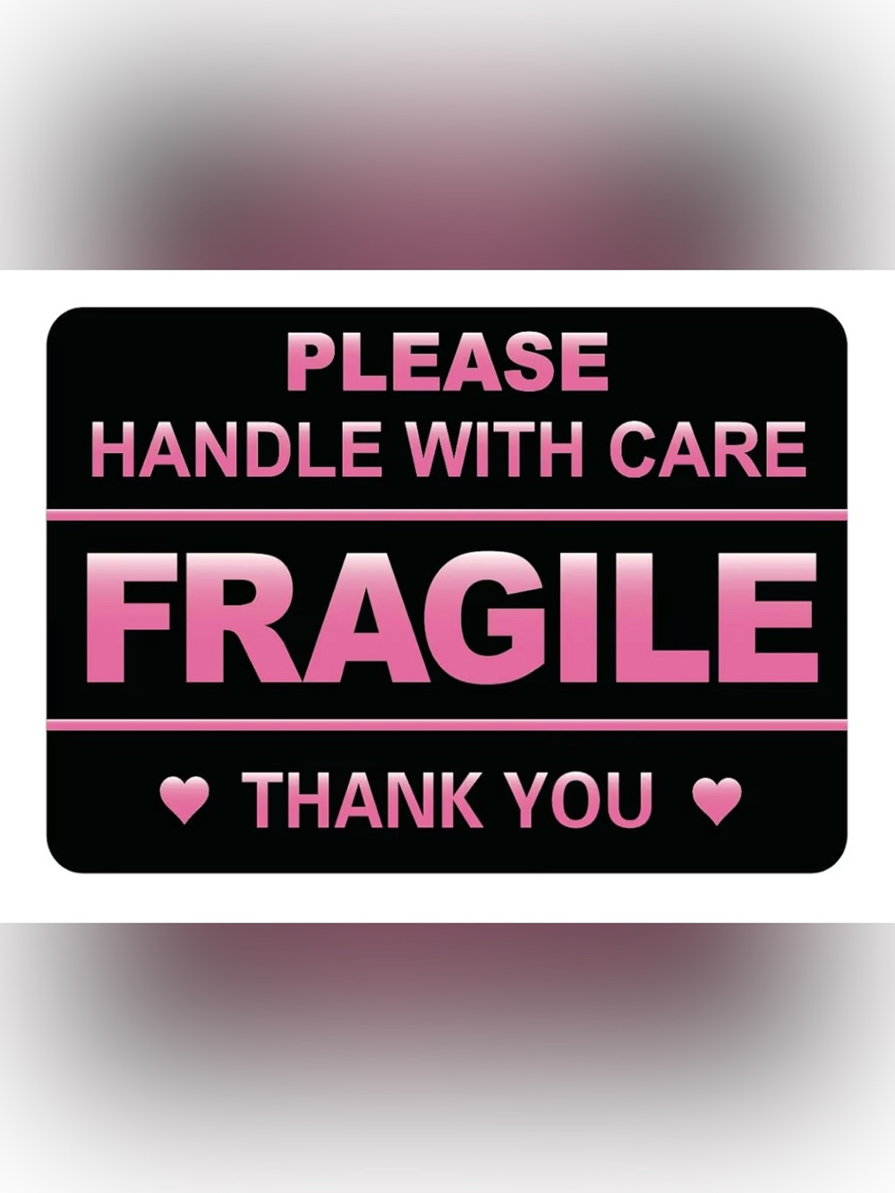 Fragile Handle With Care Sticker 50ct